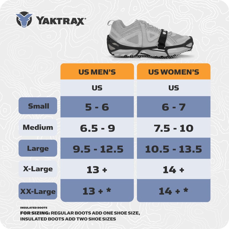 Yaktrax Pro Traction Cleats for Walking, Jogging, or Hiking on Snow and Ice (1 Pair), X-Large - Image 2